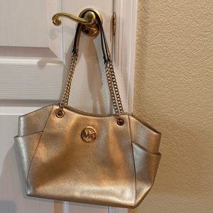 Michael Kors Gold Purse matching wallet
